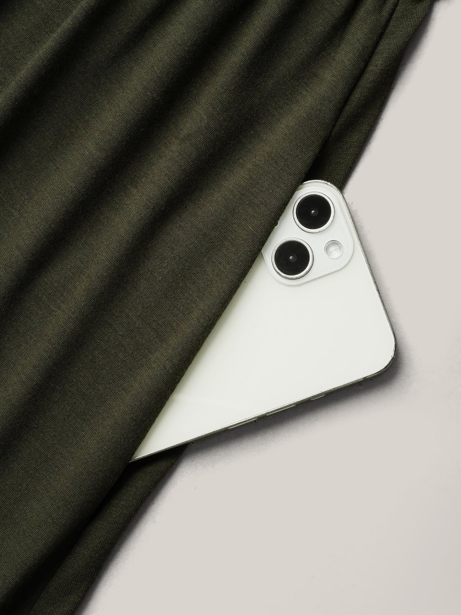 Supersoft Stretchy Waist Pockets Midi Dress