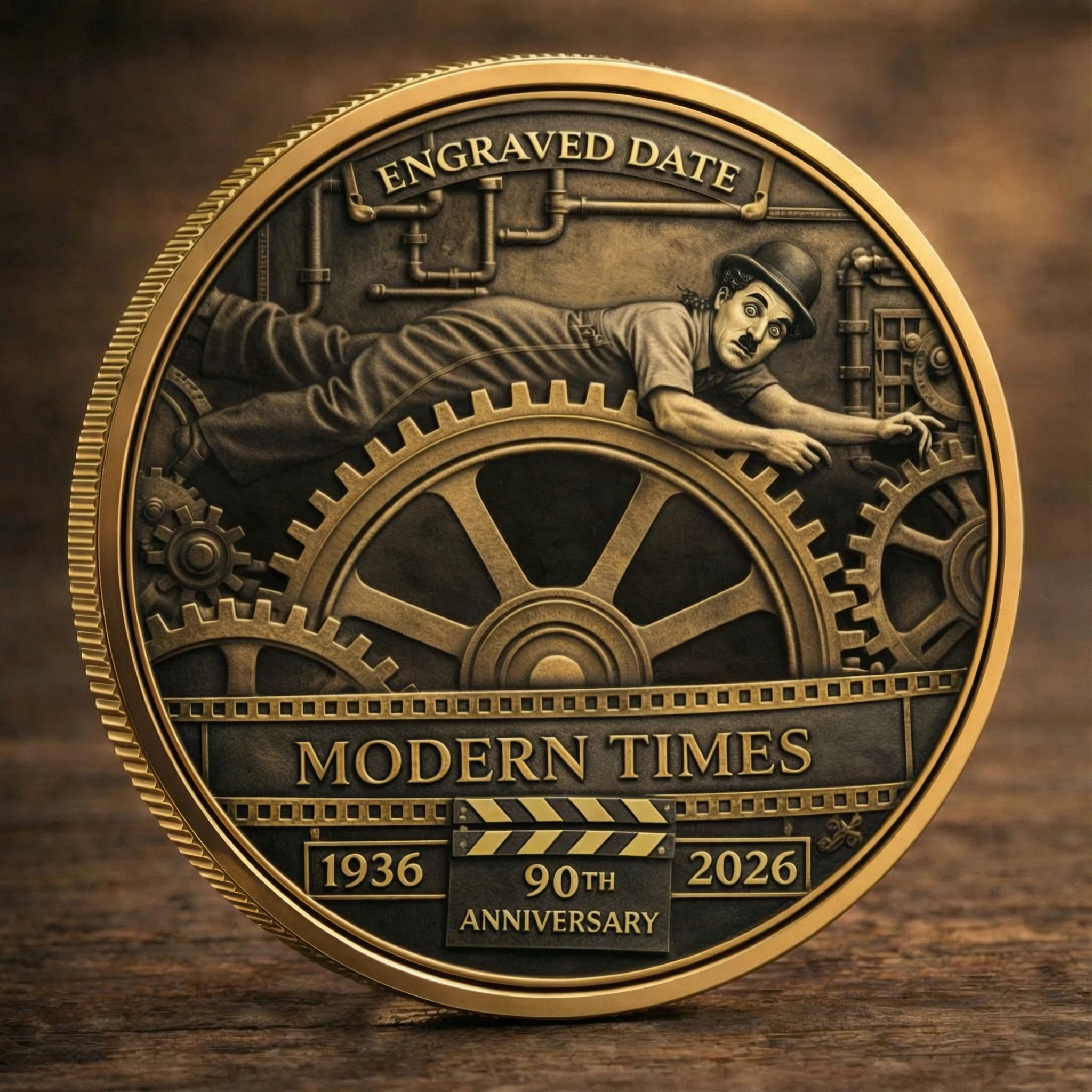 The 90th anniversary commemorative coin of Modern Times