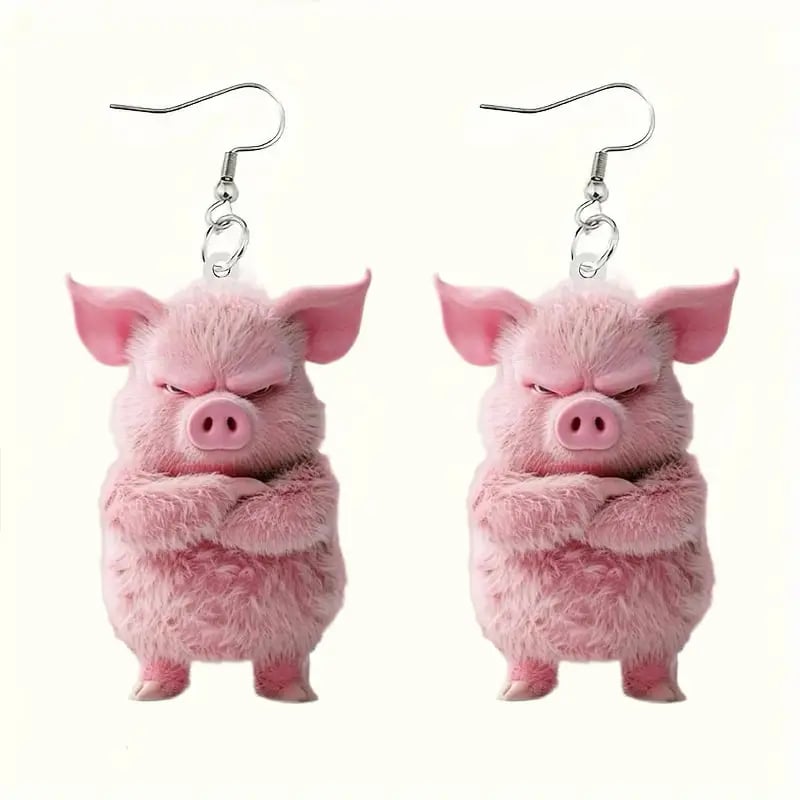 🐷Adorable Pink Pig Earrings