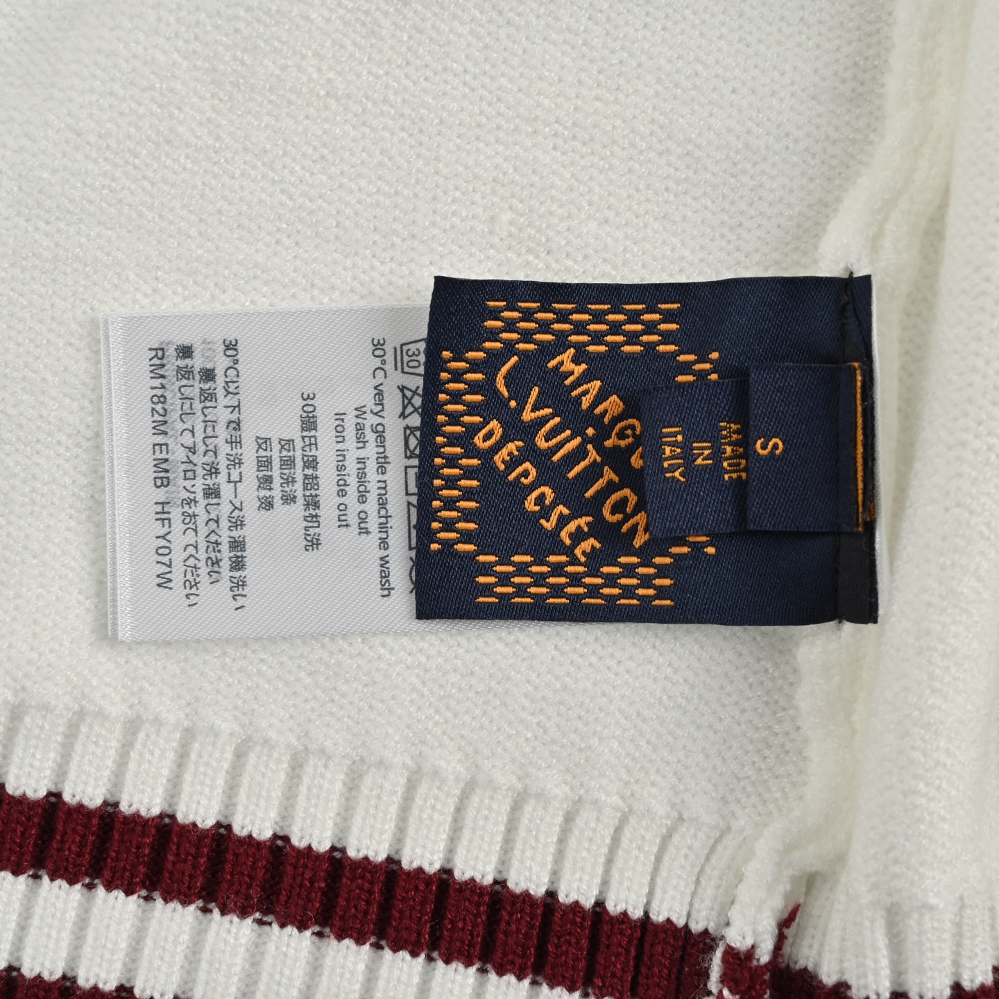 Louis Vuitton 25ss badge contrast lettering embroidered knitted vest