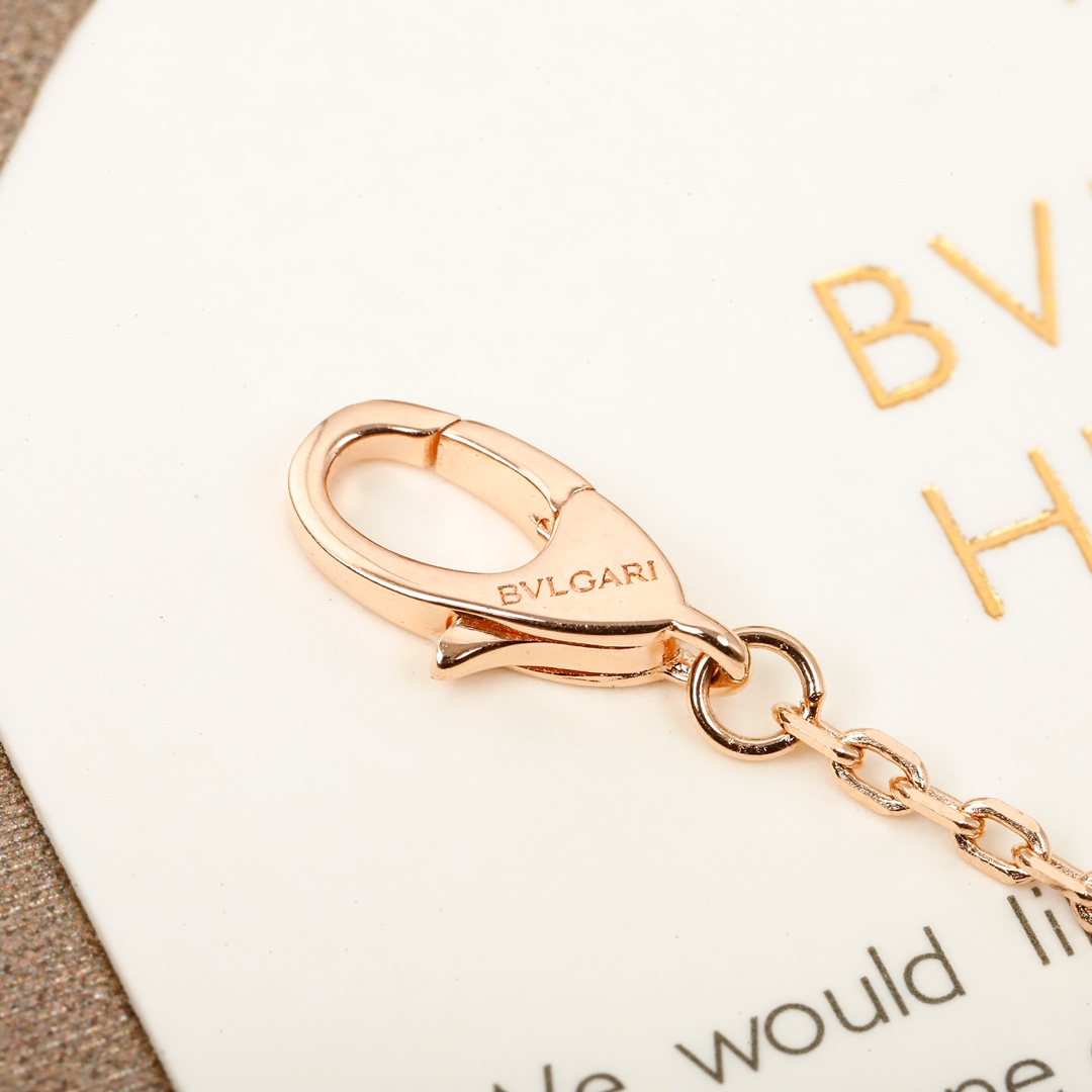 Bulgari Double Circle Diamond Snake Necklace