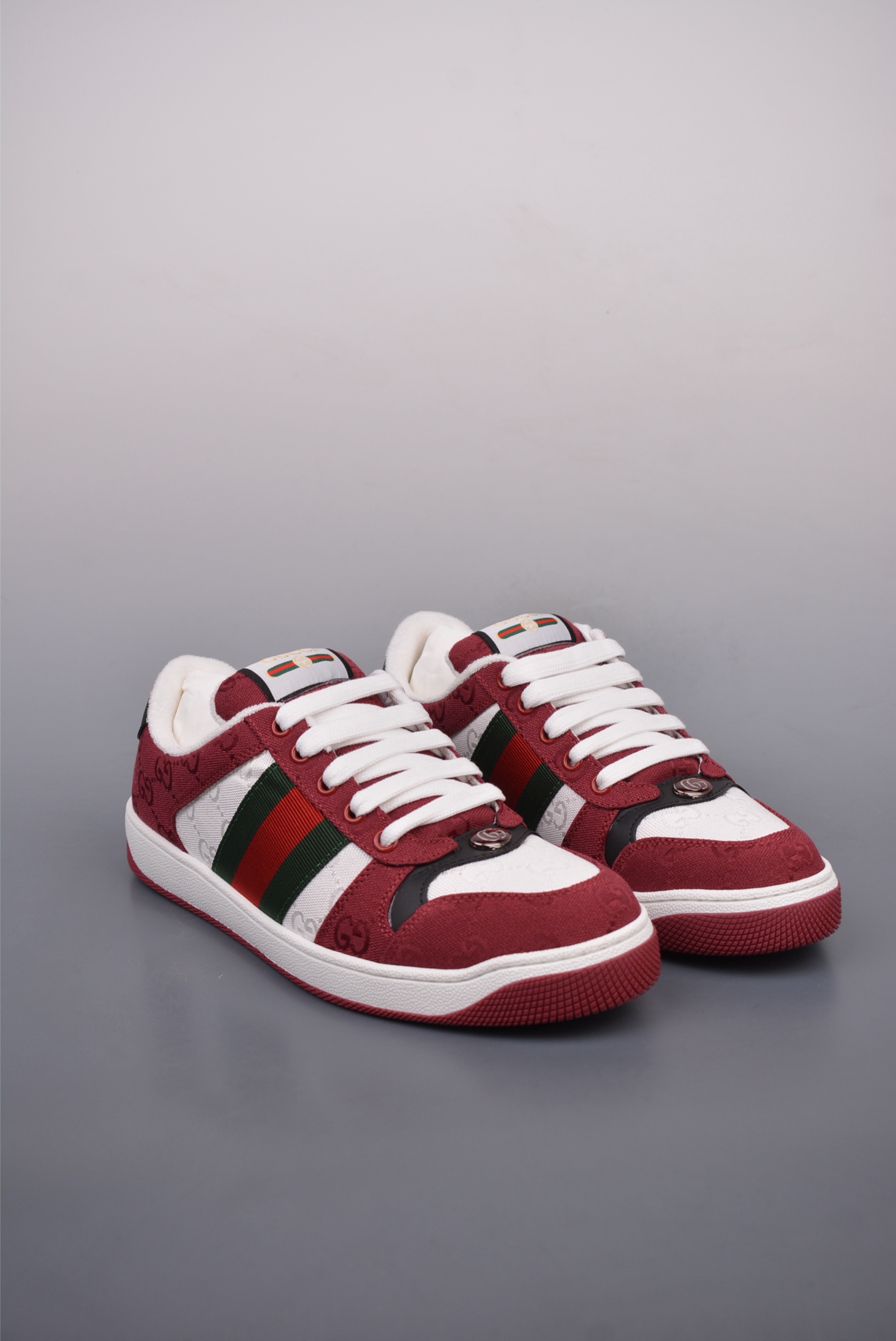 Gucci Screener GG Sneaker Low Red and White