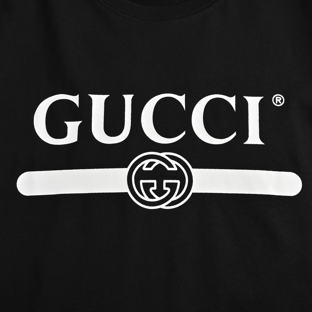 Gucci classic double G belt print short sleeves