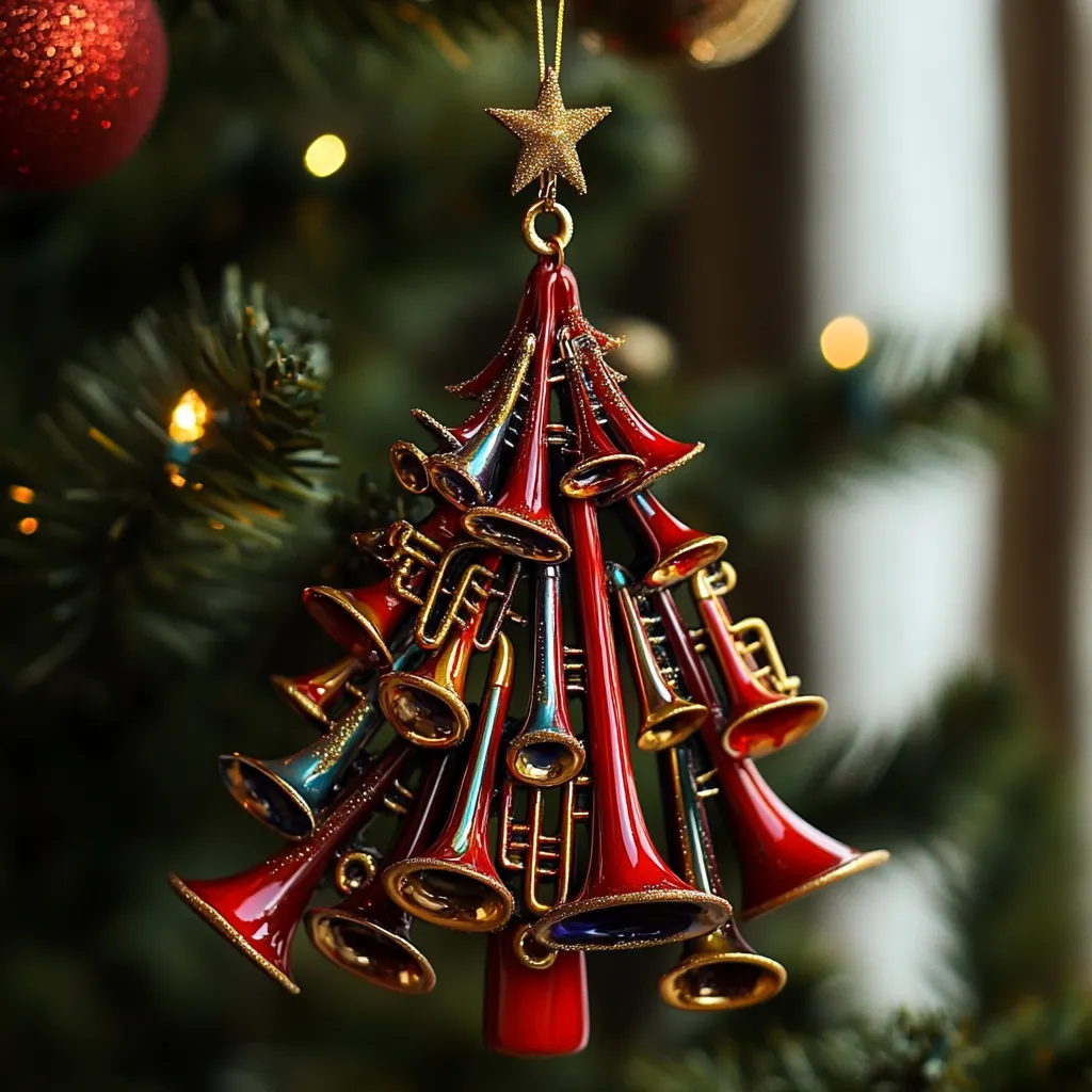 Fun Musical Instruments Christmas Tree Ornament
