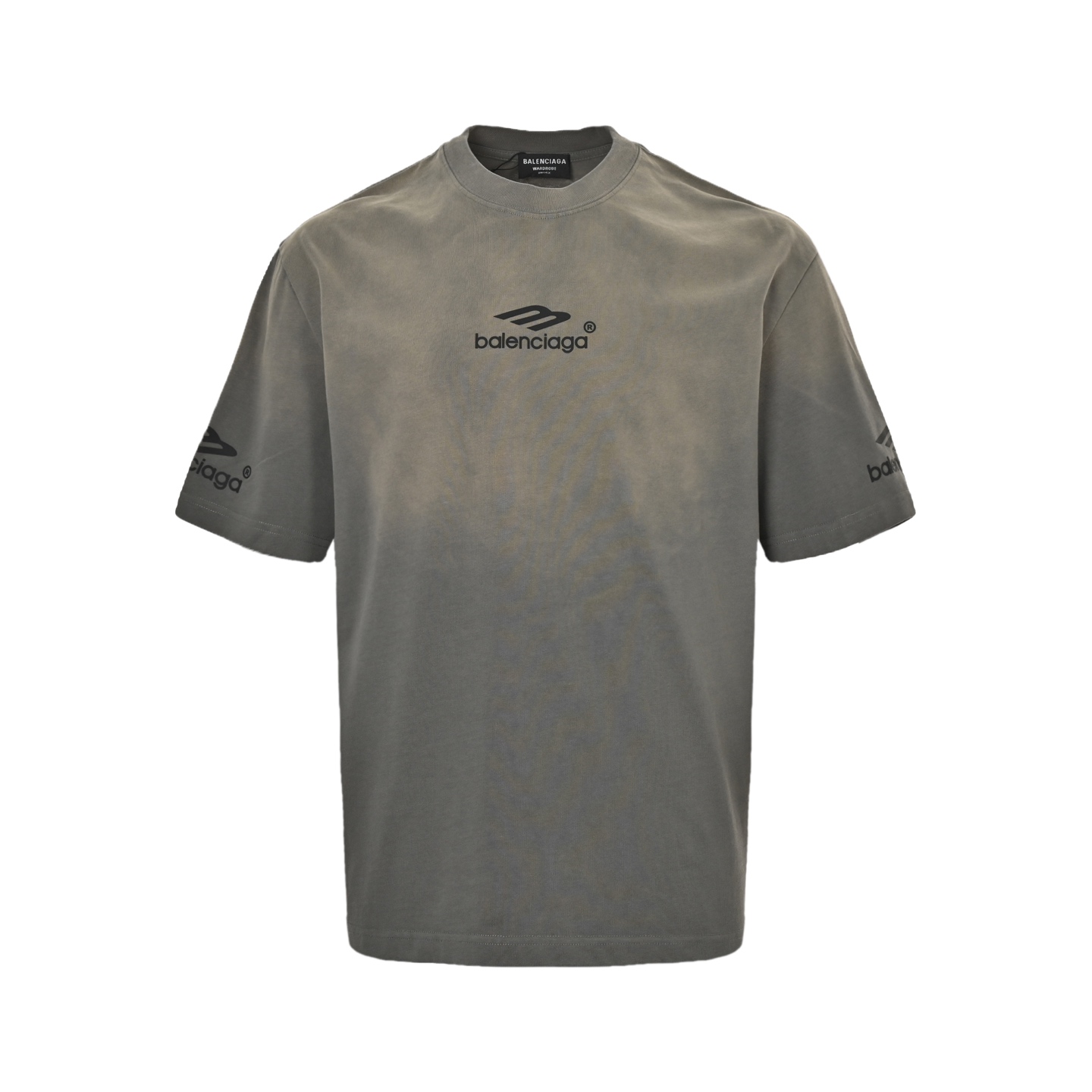 Balenciaga 25ss Ski Series 3M Print Washed Short Sleeve