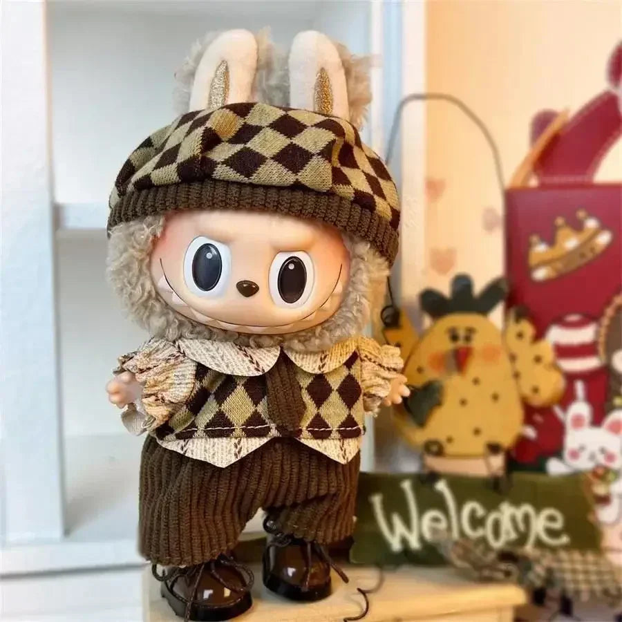 Brown Checkered Outfit