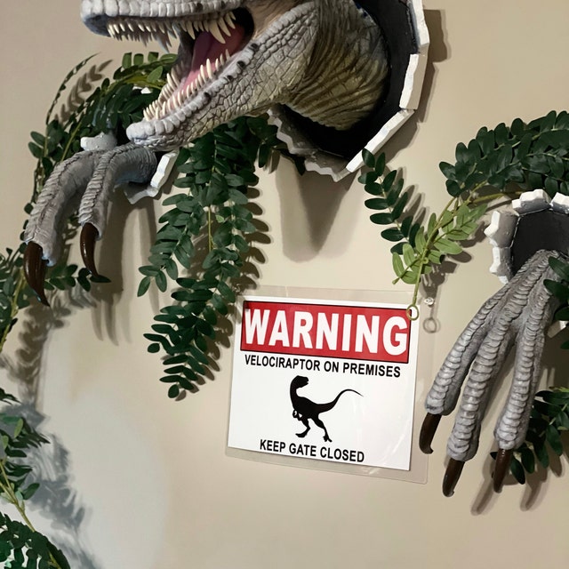 Bursting Through Wall Dinosaur