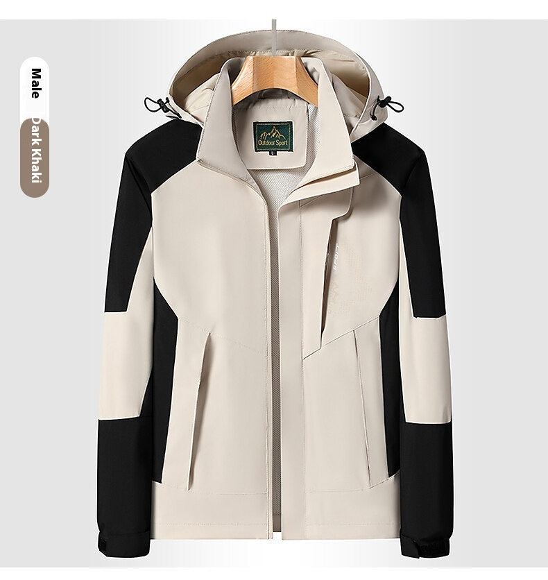 Removable Single Layer Windproof Outdoor Mountaineering Jacket