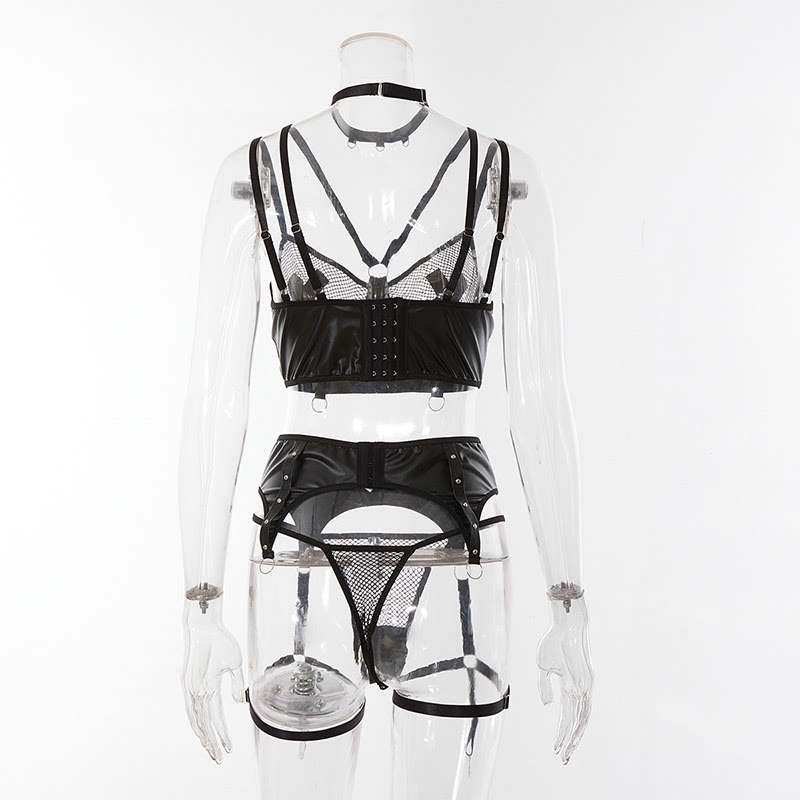 Sexy Hollow Out See-through Lingerie Set