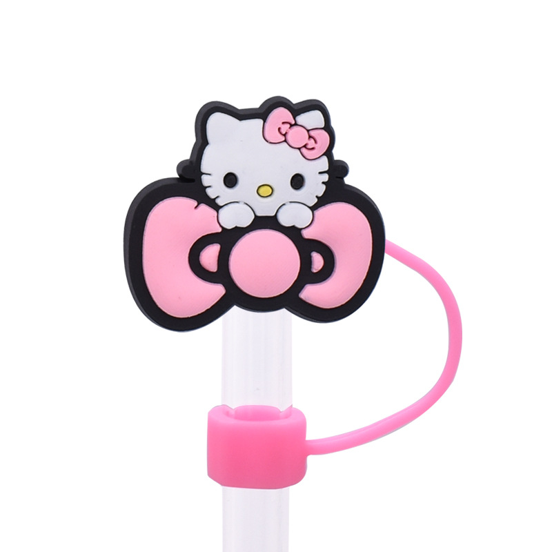 20 Styles Hellokitty Straw Covers Cap