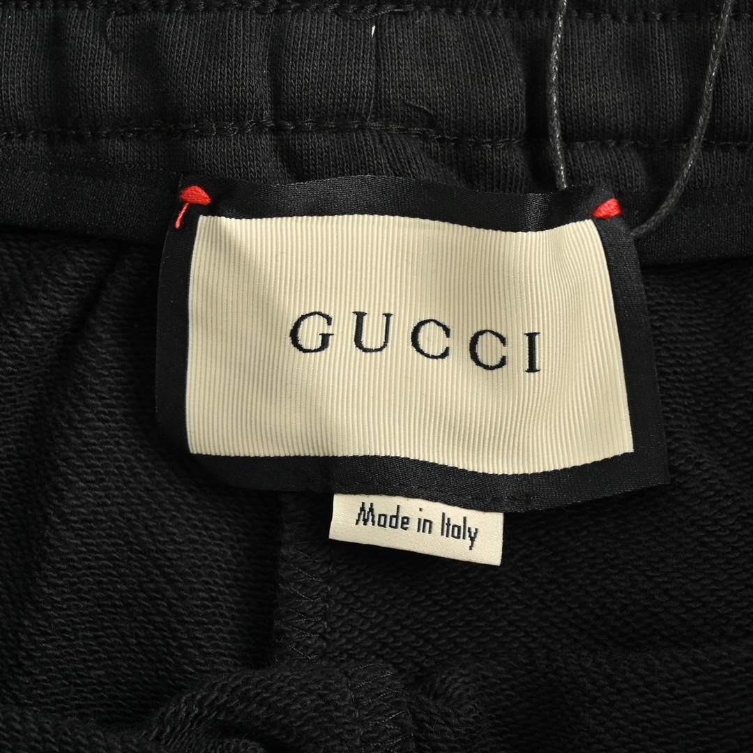 Gucci tricolor stripe web colorblock trousers
