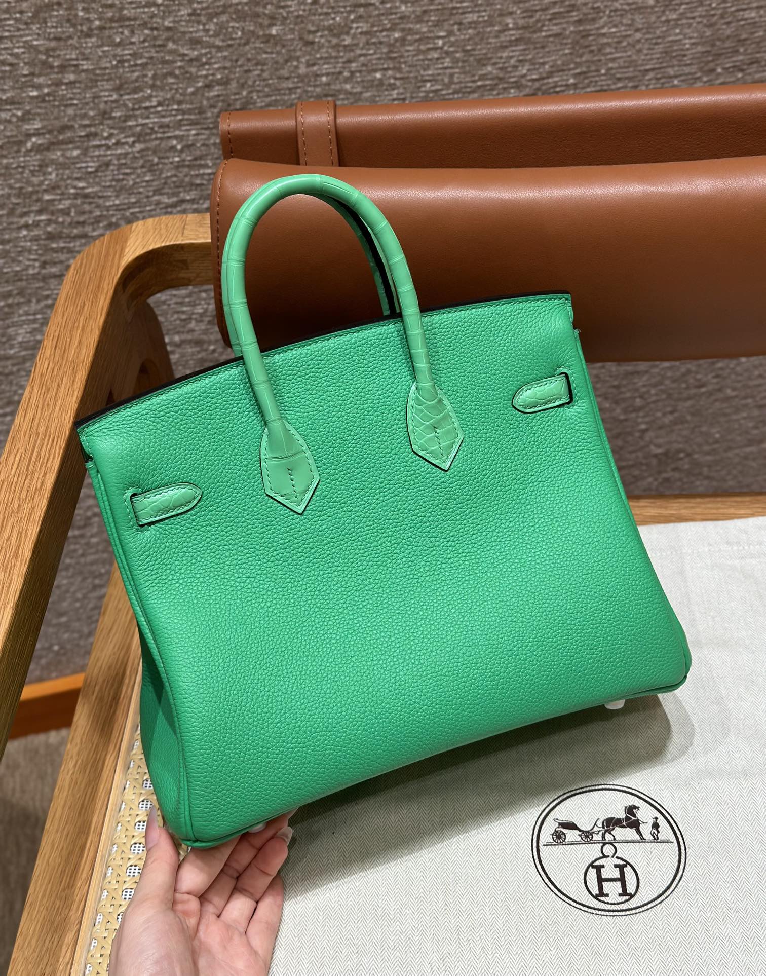 Hermes Birkin Touch 0TVert comics (Handmade to order)
