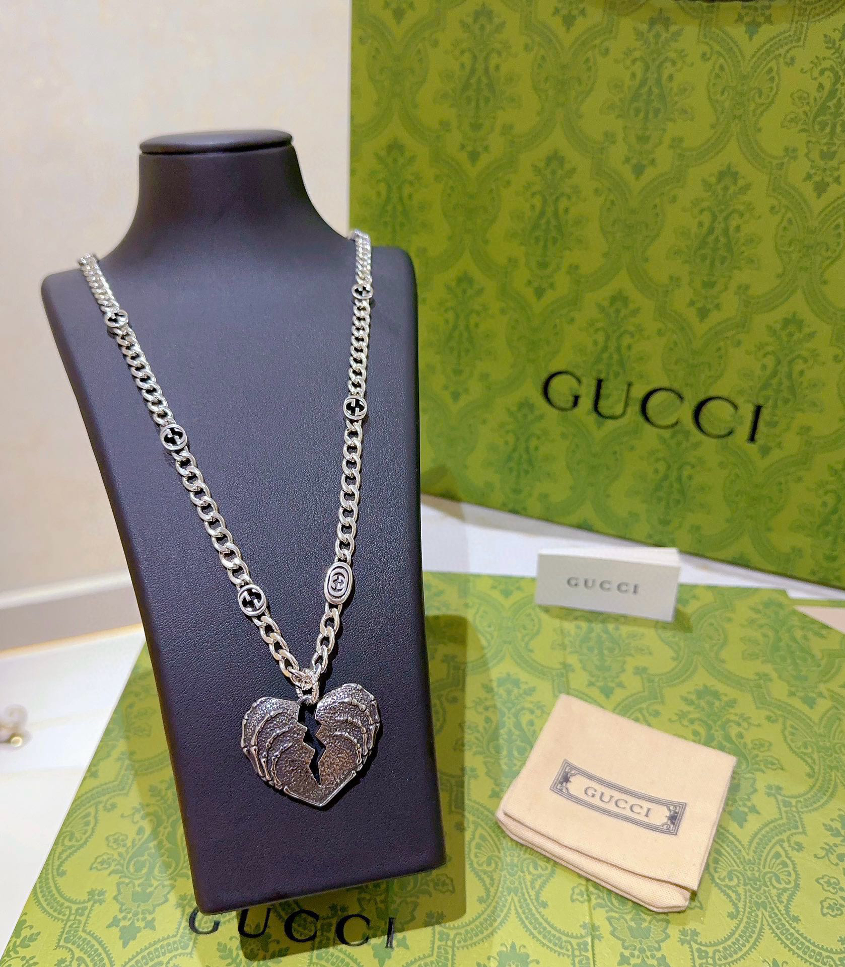 Gucci Anger Forest Series Double G New Model Broken Heart