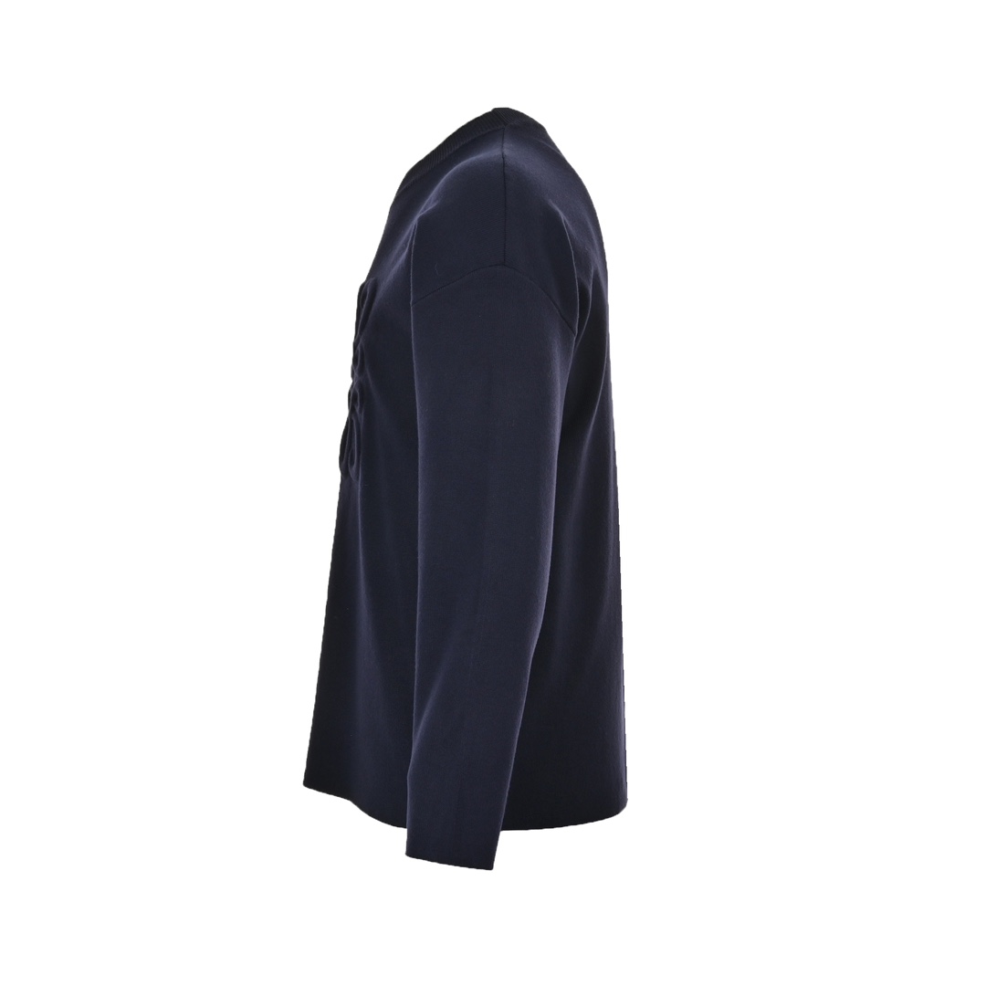 Loewe 24Fw Embossed Anagram Crew Neck Sweater