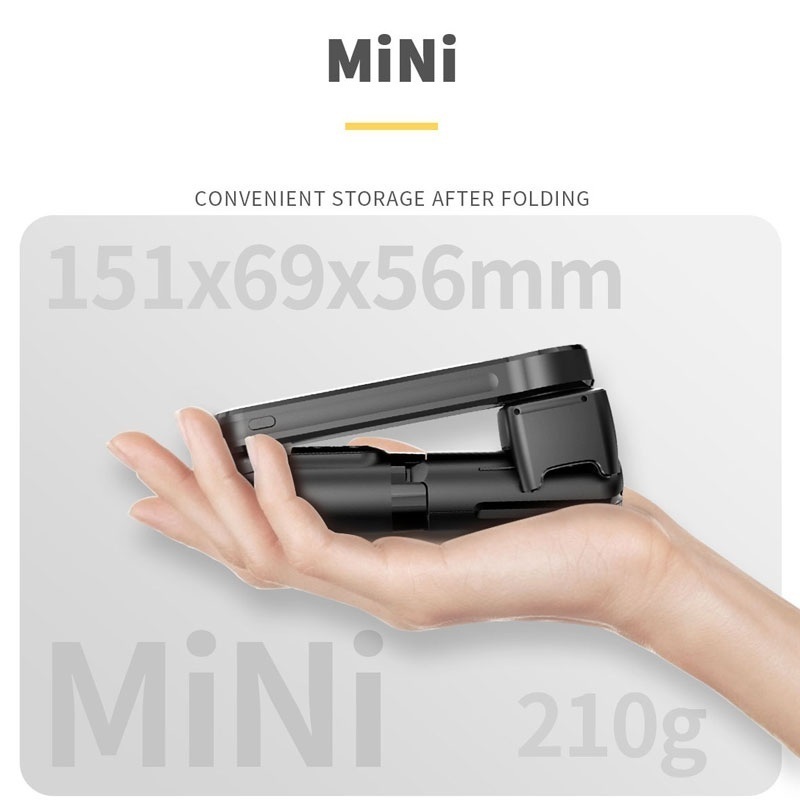 AAA-Wireless Bluetooth Handheld Gimbal Stabilizer Mobile Phone Selfie Stick tripod with fill light shutter for IOS Android