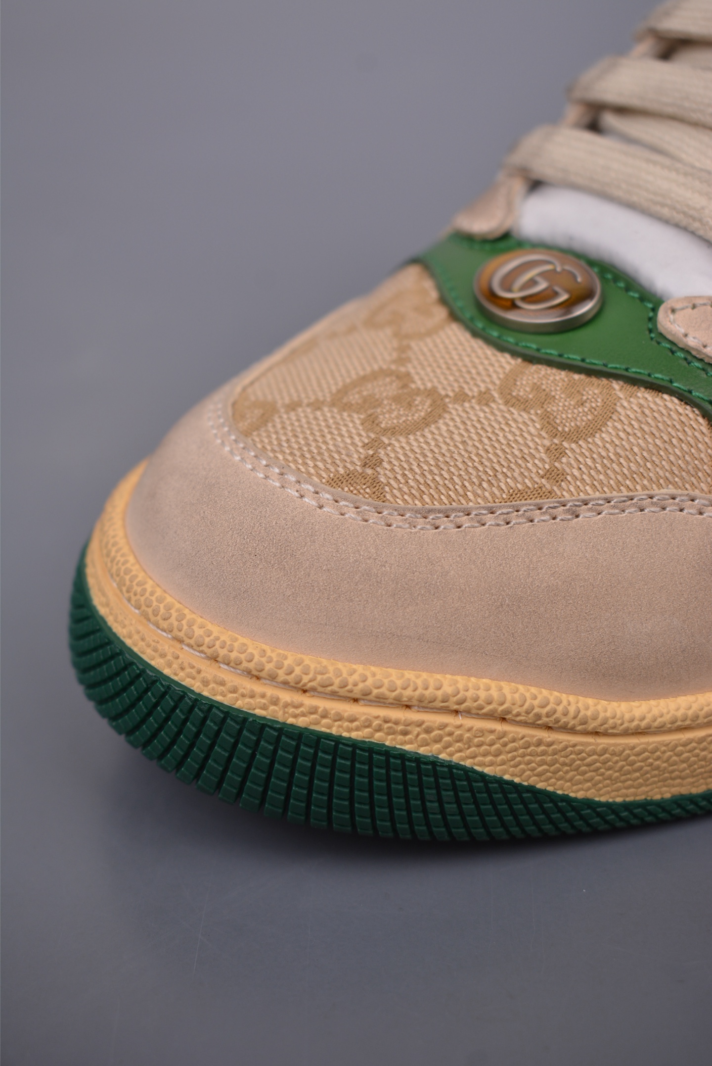 Gucci Screener GG Sneaker Low Beige Dark Green Orange
