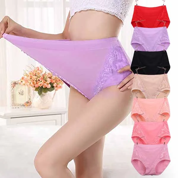 (🔥Last Day Promotion-SAVE 50% OFF)2023 Plus Size High Waist Leak Proof Cotton Panties-BUY 2 GET 10% OFF & FREE SHIPPING
