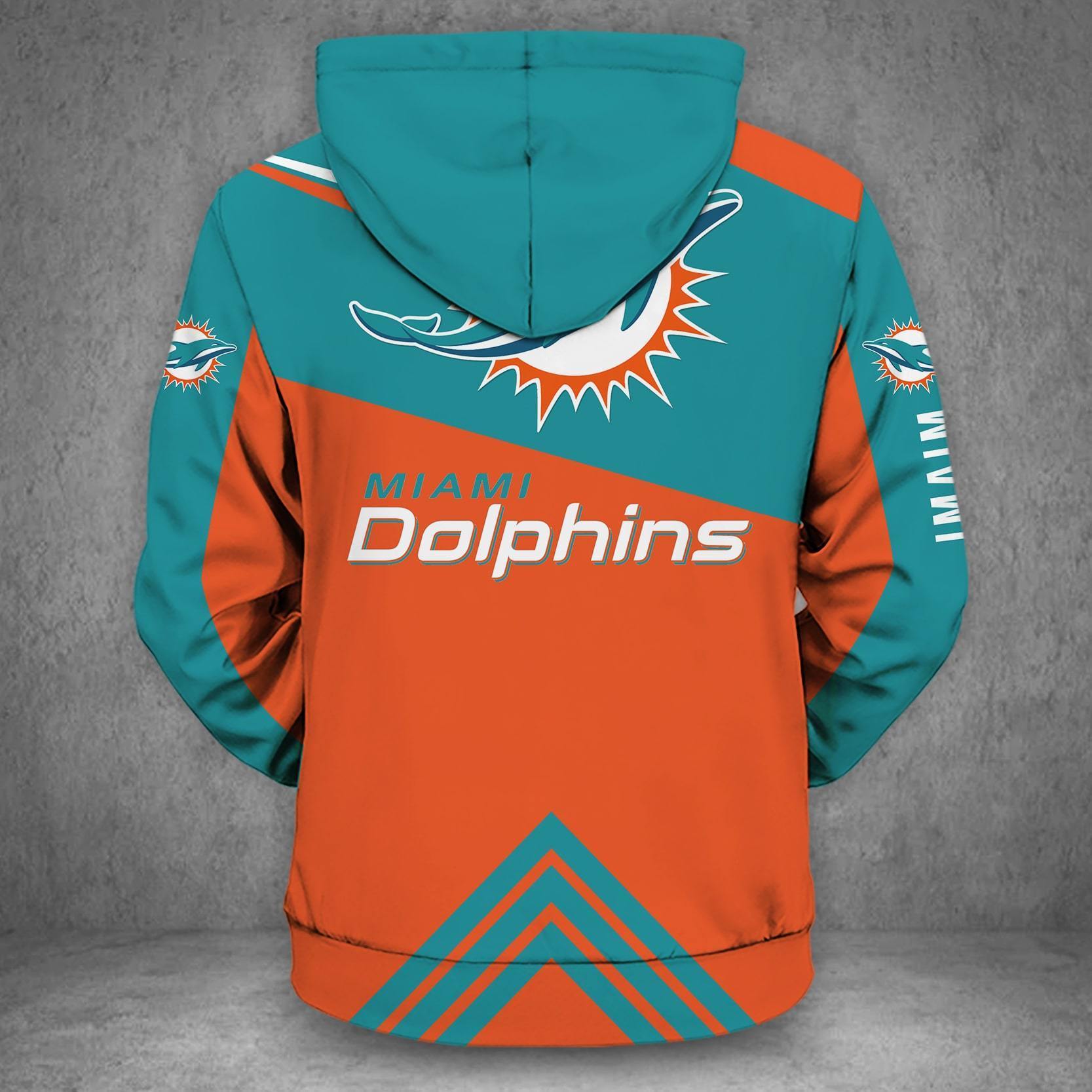 MIAMI DOLPHINS LOVE HOODIE 3D VIP 83