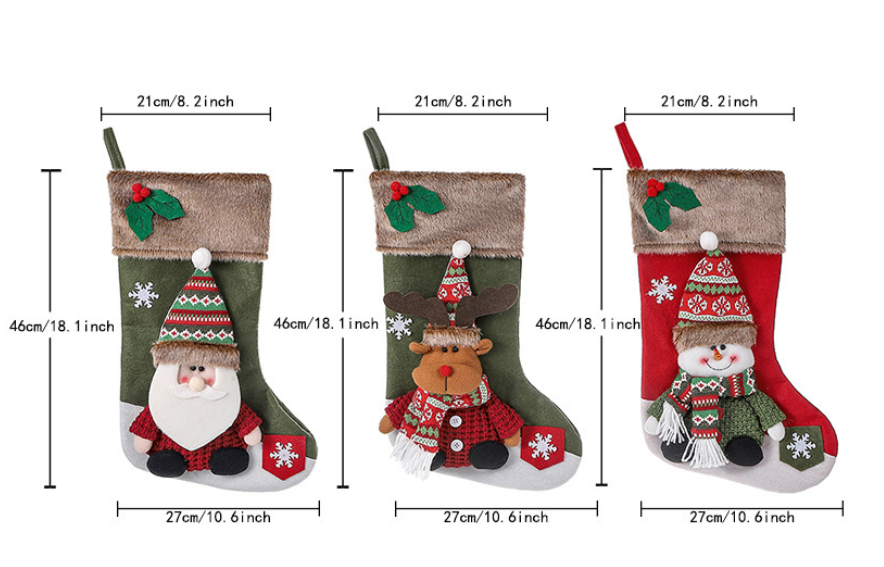 🌲Personalized cartoon Santa hanging stockings🧦