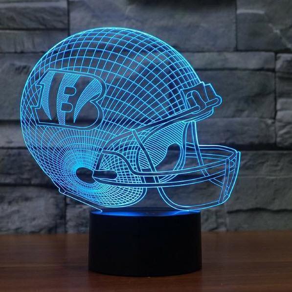 CINCINNATI BENGALS 3D LED LIGHT LAMP