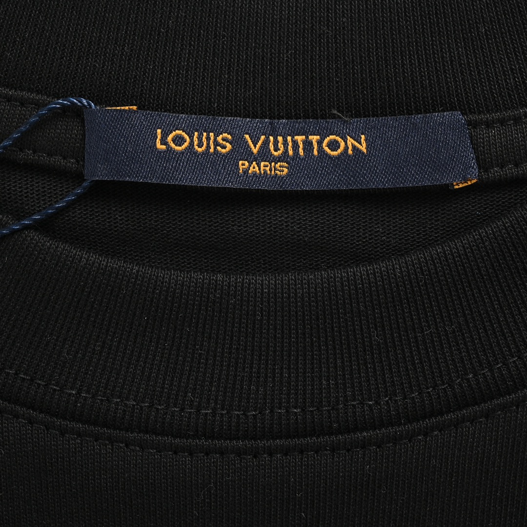 Louis Vuitton 24ss old flower four leaf clover embroidered short sleeve
