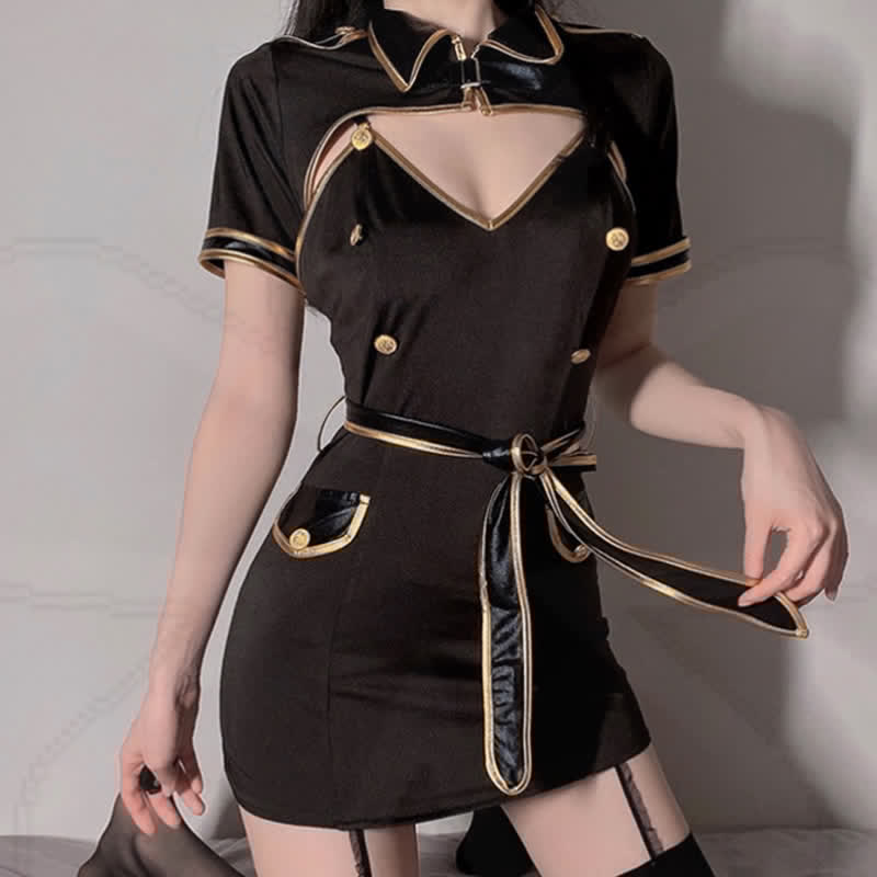 Cosplay Policewoman Uniform Lingerie Set