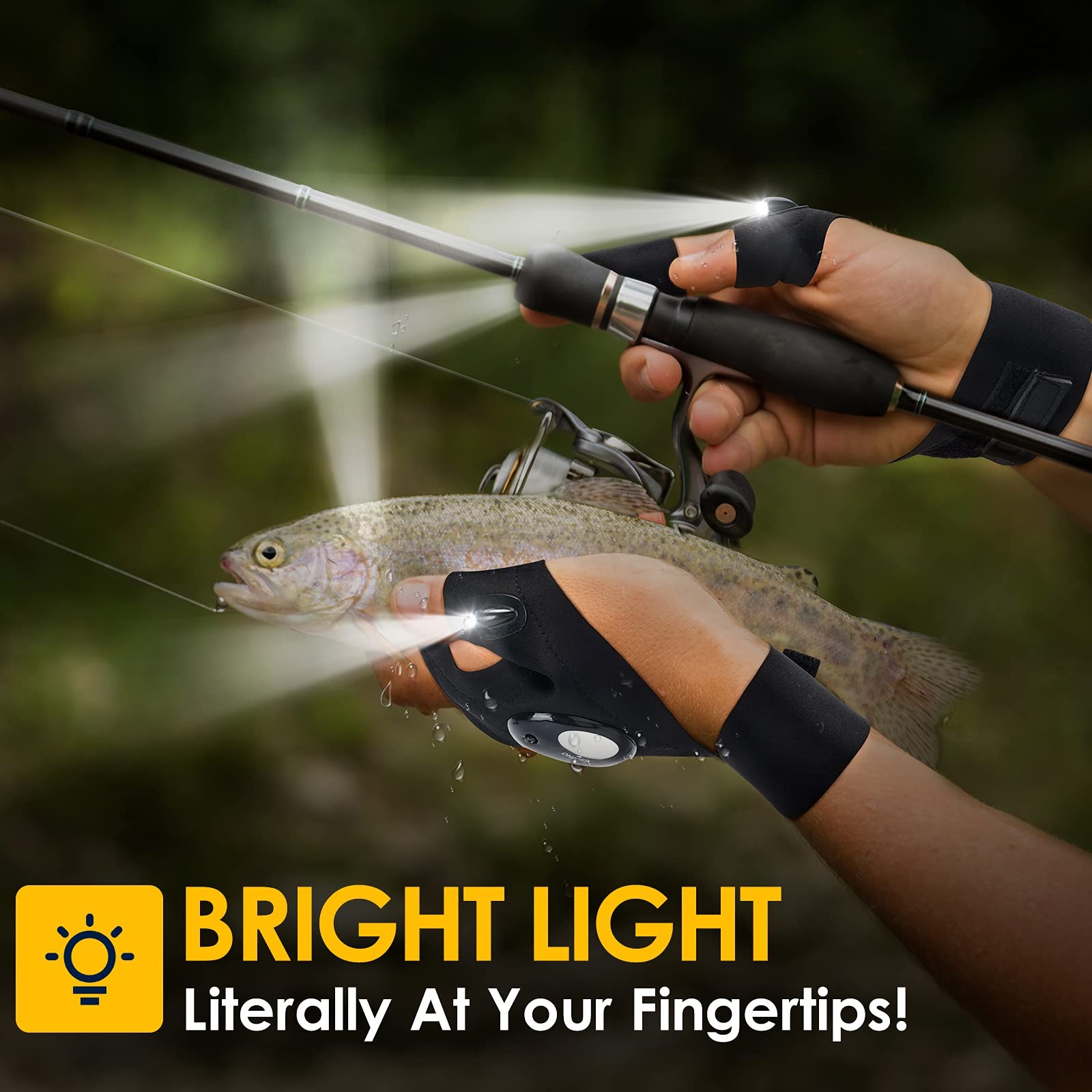 💥ON SALE💥LED finger light gloves🧤✨