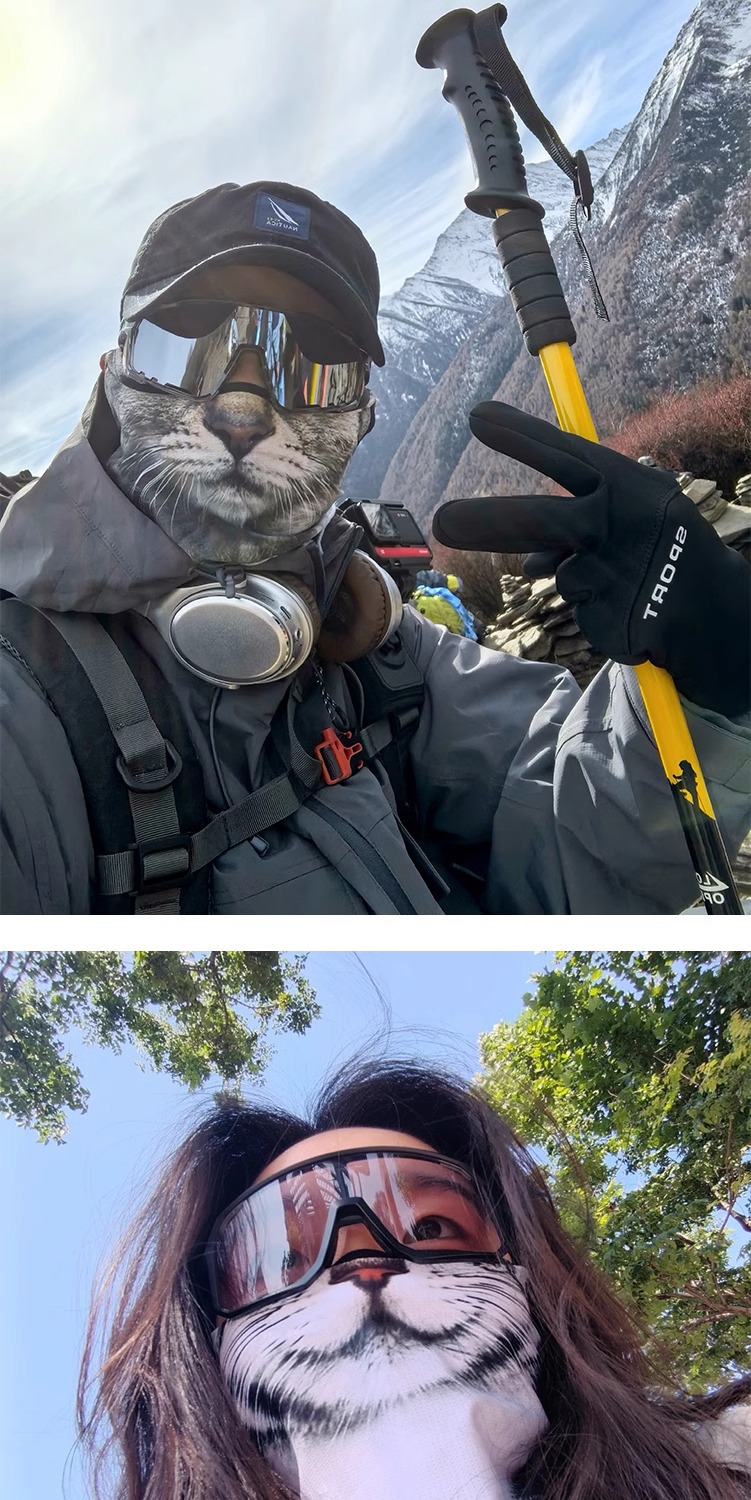 2024 new 3D sun protection ear-hung animal mask