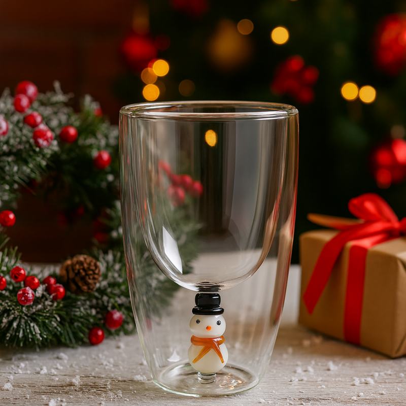 🎄2025 Christmas On Sale✨Christmas Icon Double Wall Highball Glass