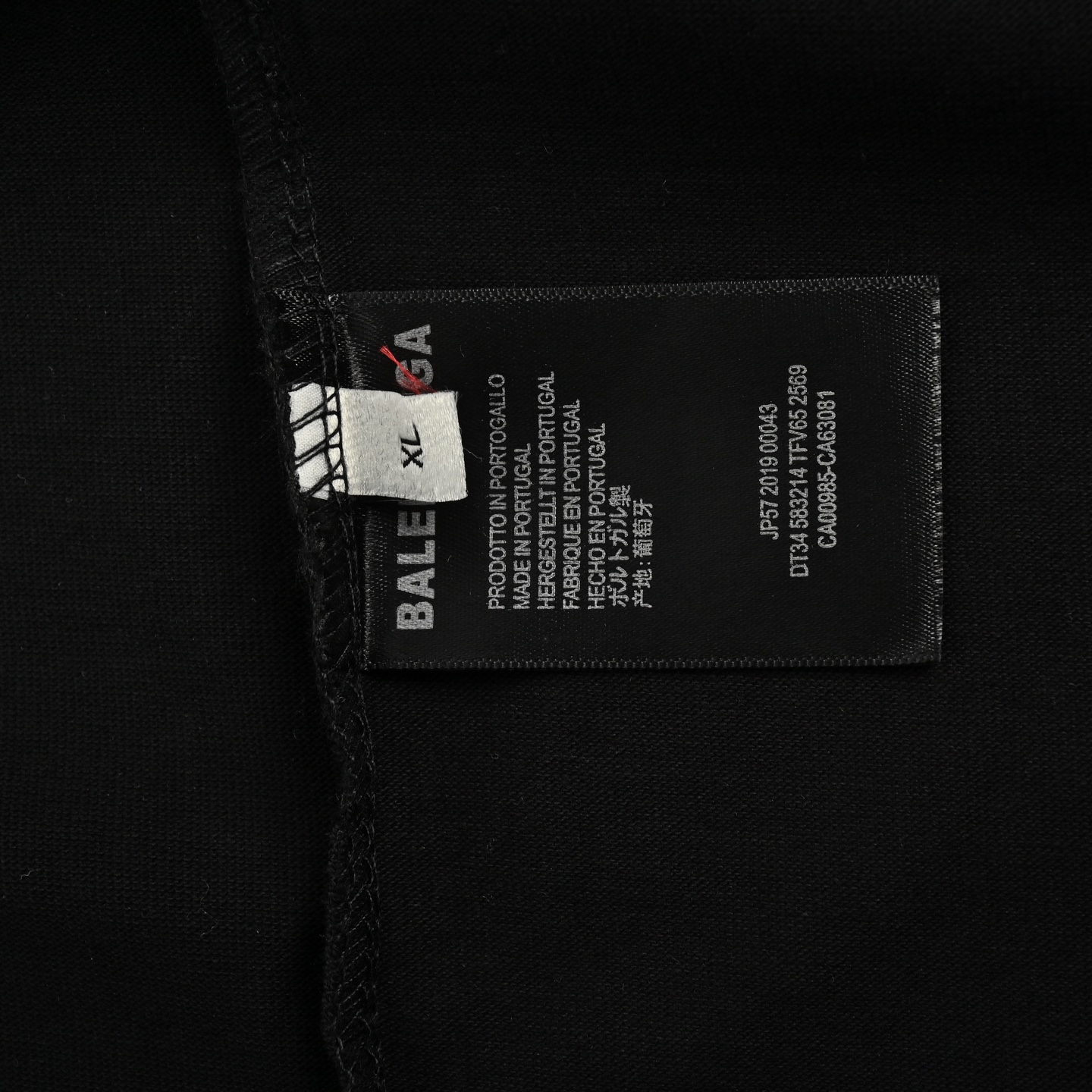 Balenciaga Striped Letter Print Short Sleeve