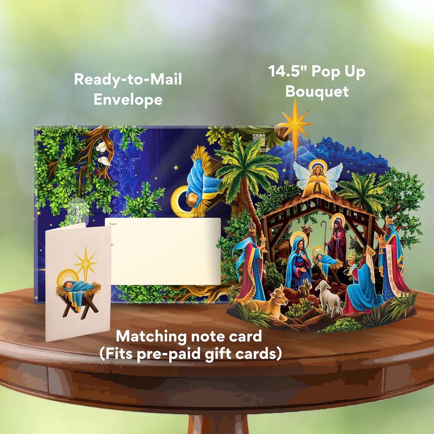 🔥CHRISTMAS ON SALE🔥3D Popup Greeting Cards, Christmas Cards, Holiday Gift Cards with Note Card and Envelope
