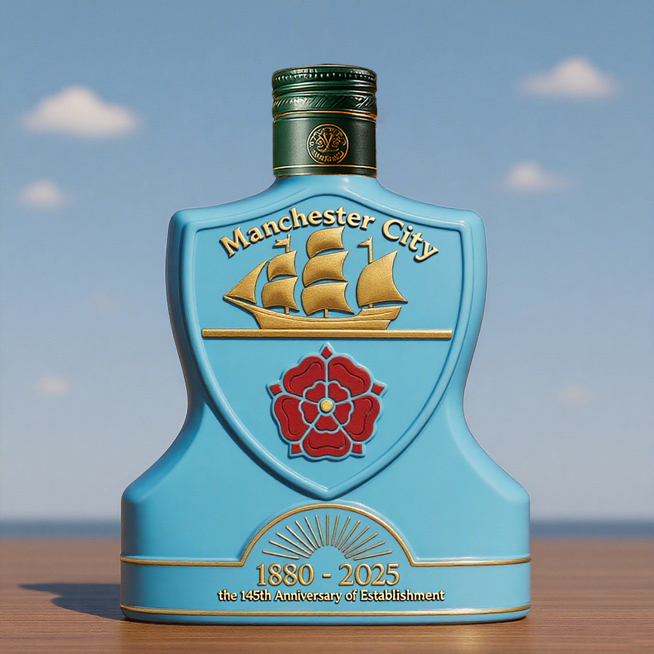 Manchester City 145th Anniversary Glory Whisky Bottle
