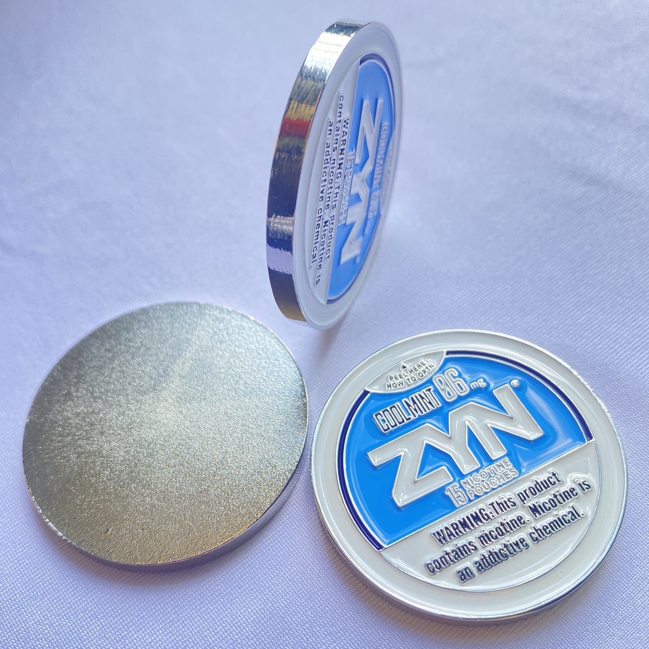 Zyn Challenge Coin | Ball marker, Challenge Coin, Golf Marker