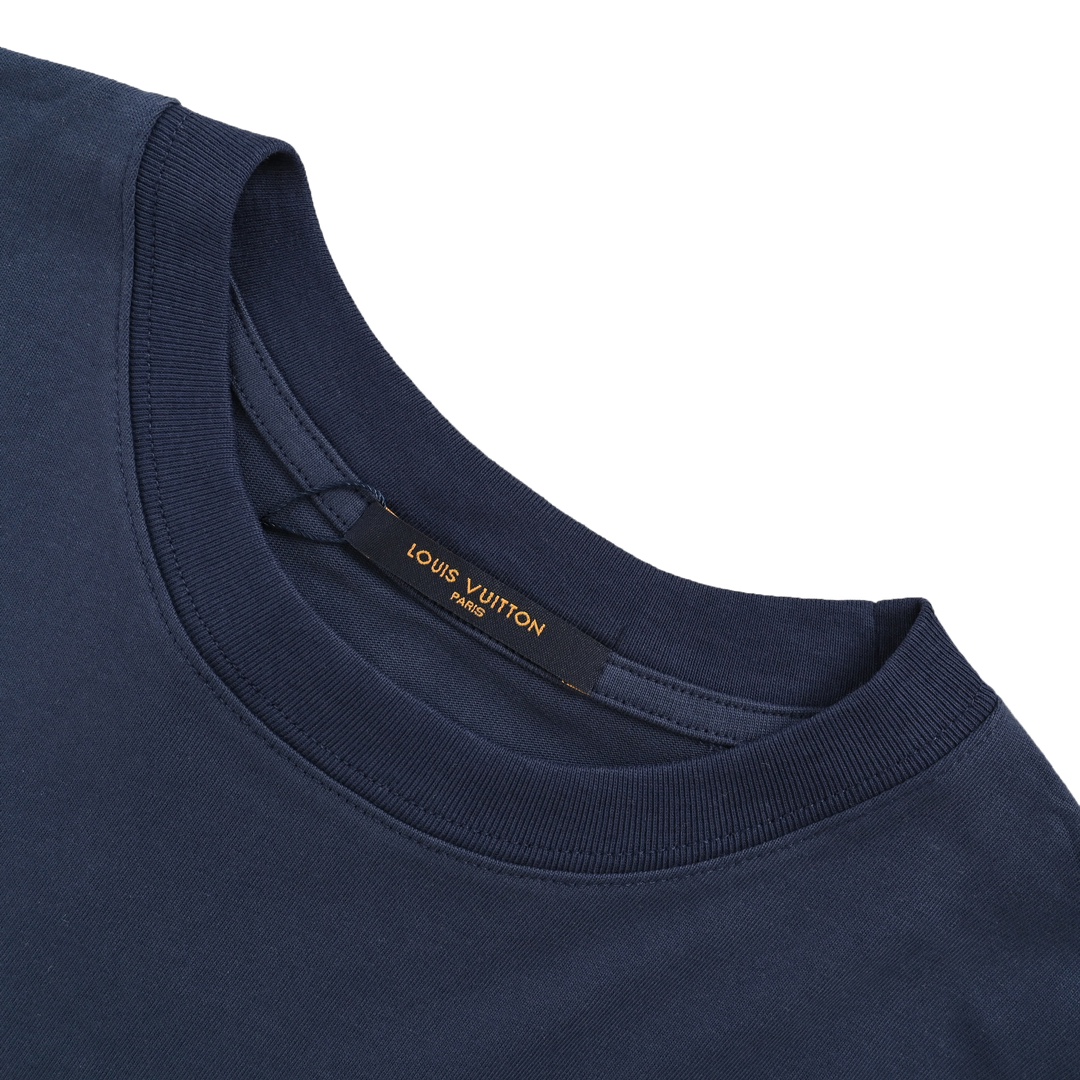 Louis Vuitton 23ss 1854 signature letter embroidered short sleeve