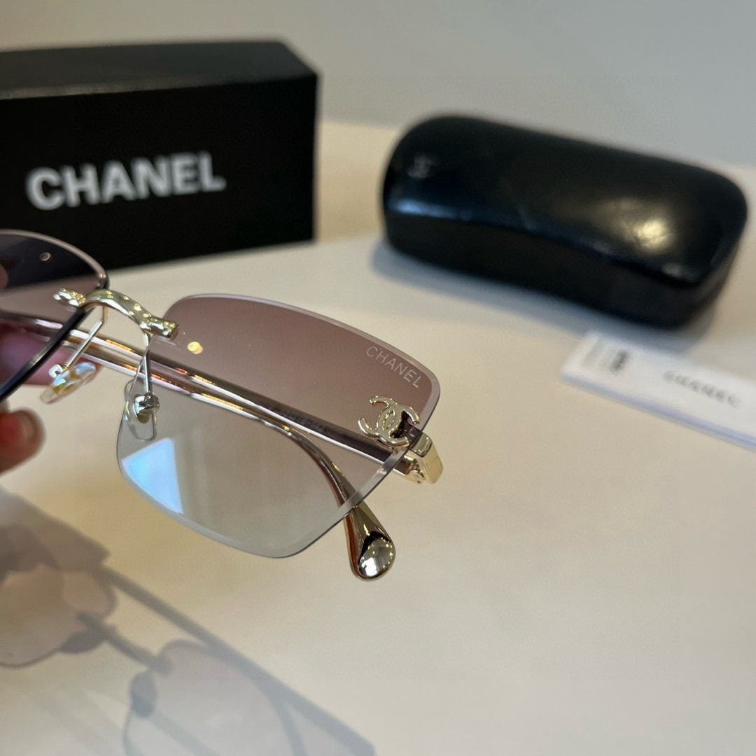 Chanel rimless sunglasses