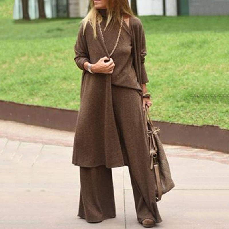 Fashionable Long Three-Piece Suit For All Seasons