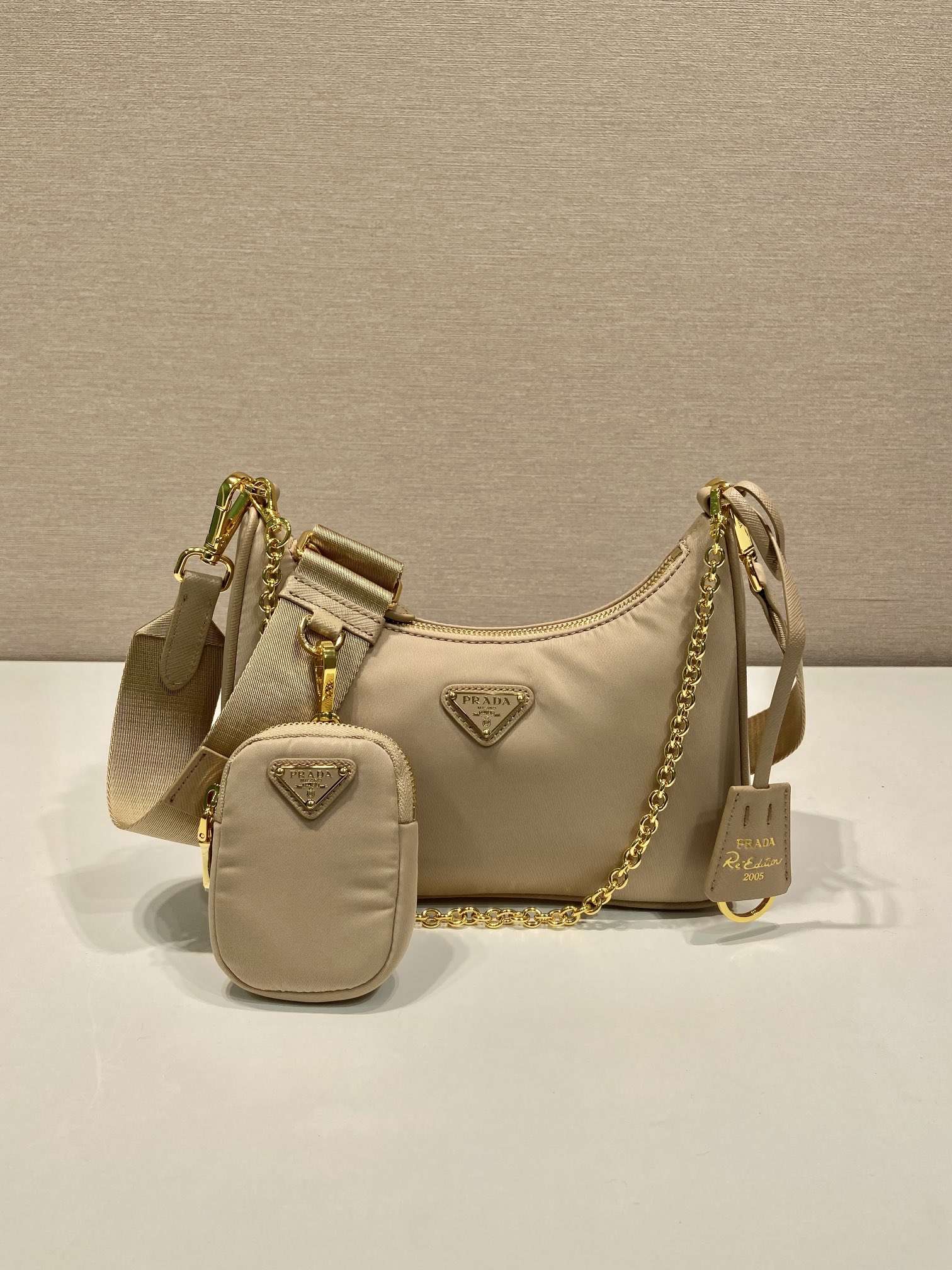 Prada nylon Hobo tote bag 1BH204