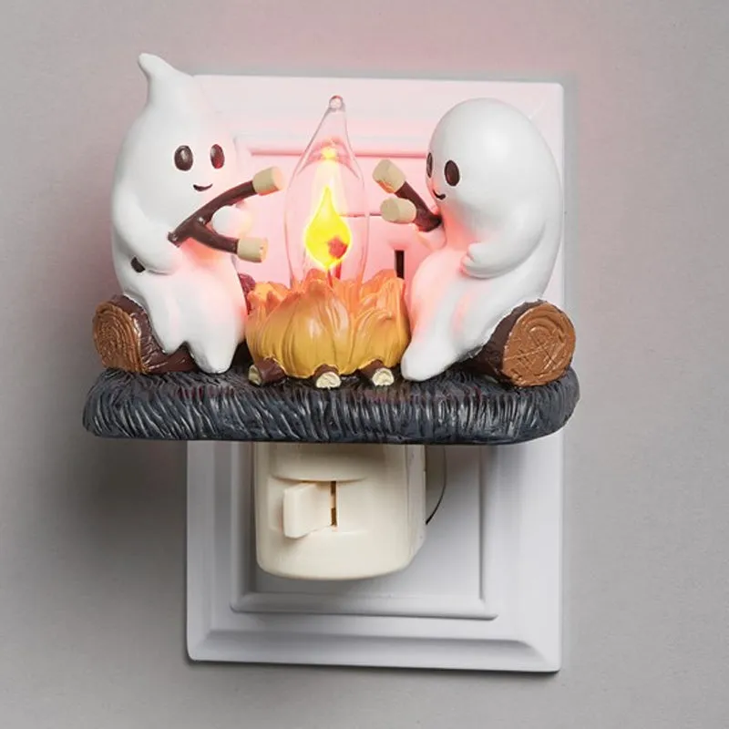 💥Daily Sales of 1000+🎄2024 Christmas Campfire Flickering Nightlight✨🎅& Ghost Nightlight 👻