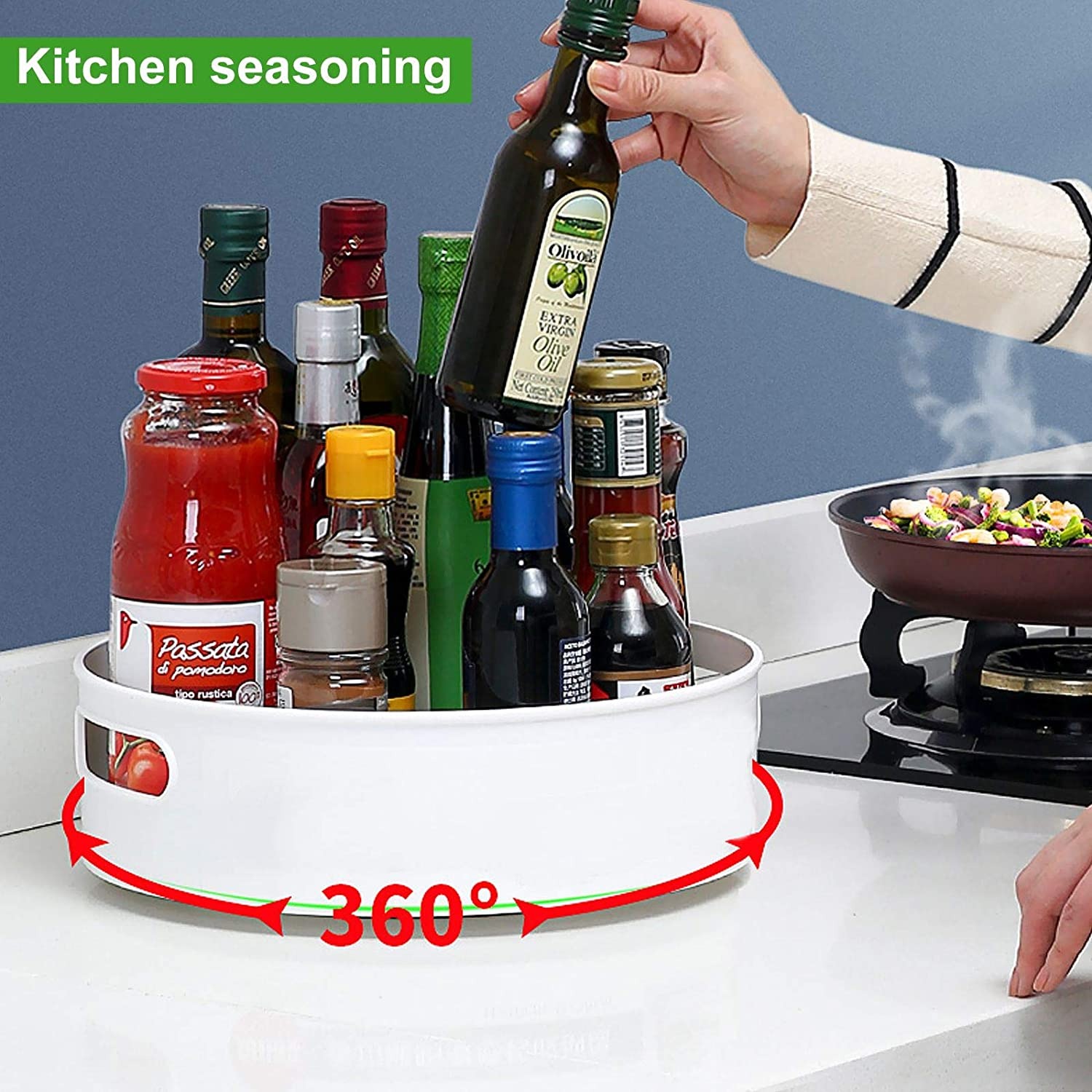 🕐Last Day $9.9🕐【Lazy Susan】Multifunctional Rotating Anti-Skid Rack