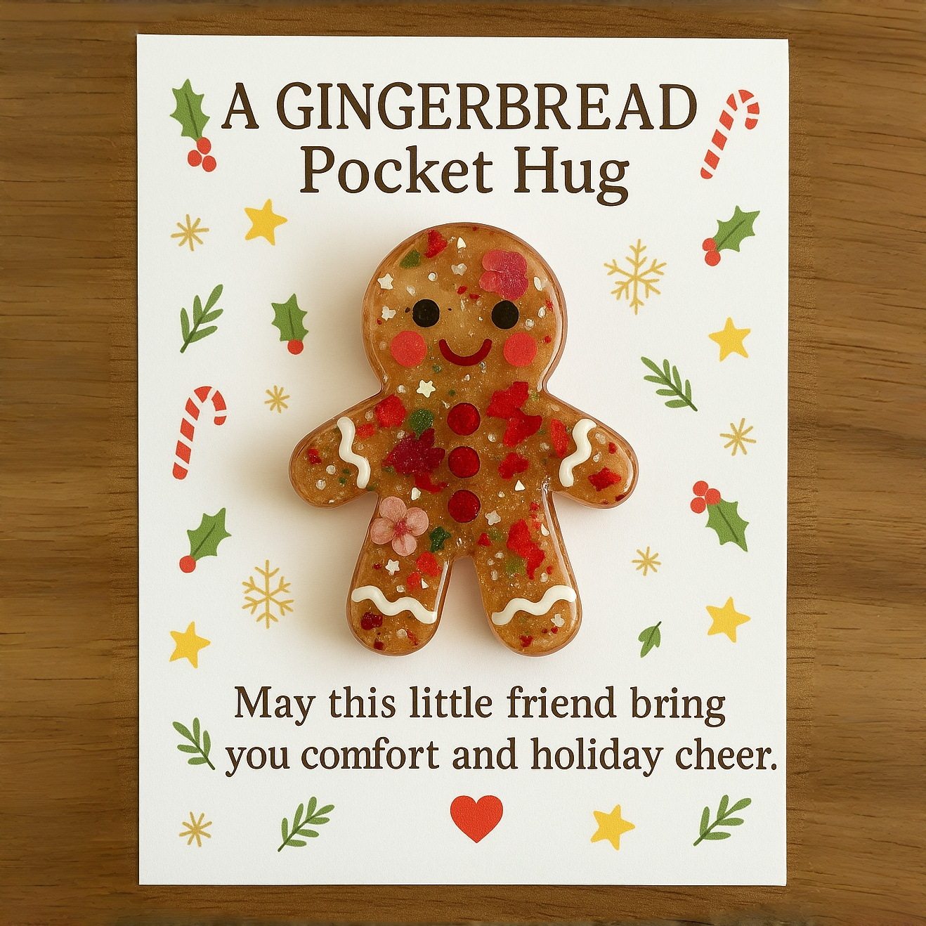 Santa Pocket Hug A Tiny Gift of Holiday Cheer