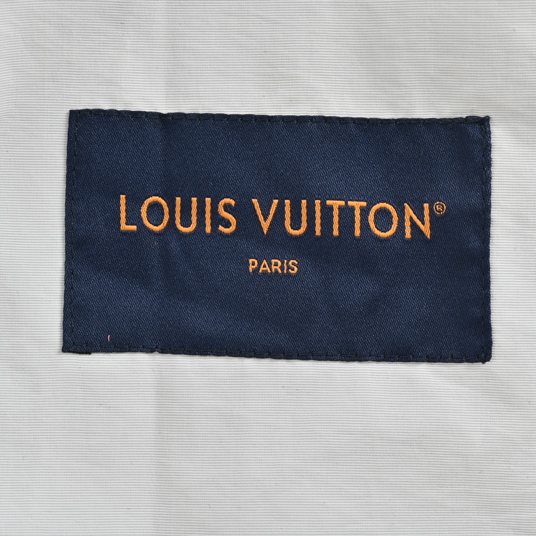 Louis Vuitton 24Fw mesh layered embroidered logo jacket