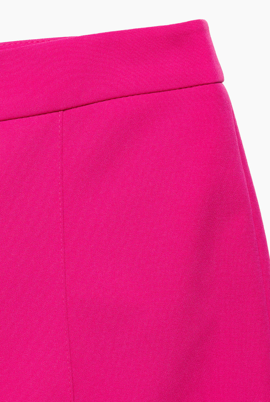 Pantalon recto liso fucsia