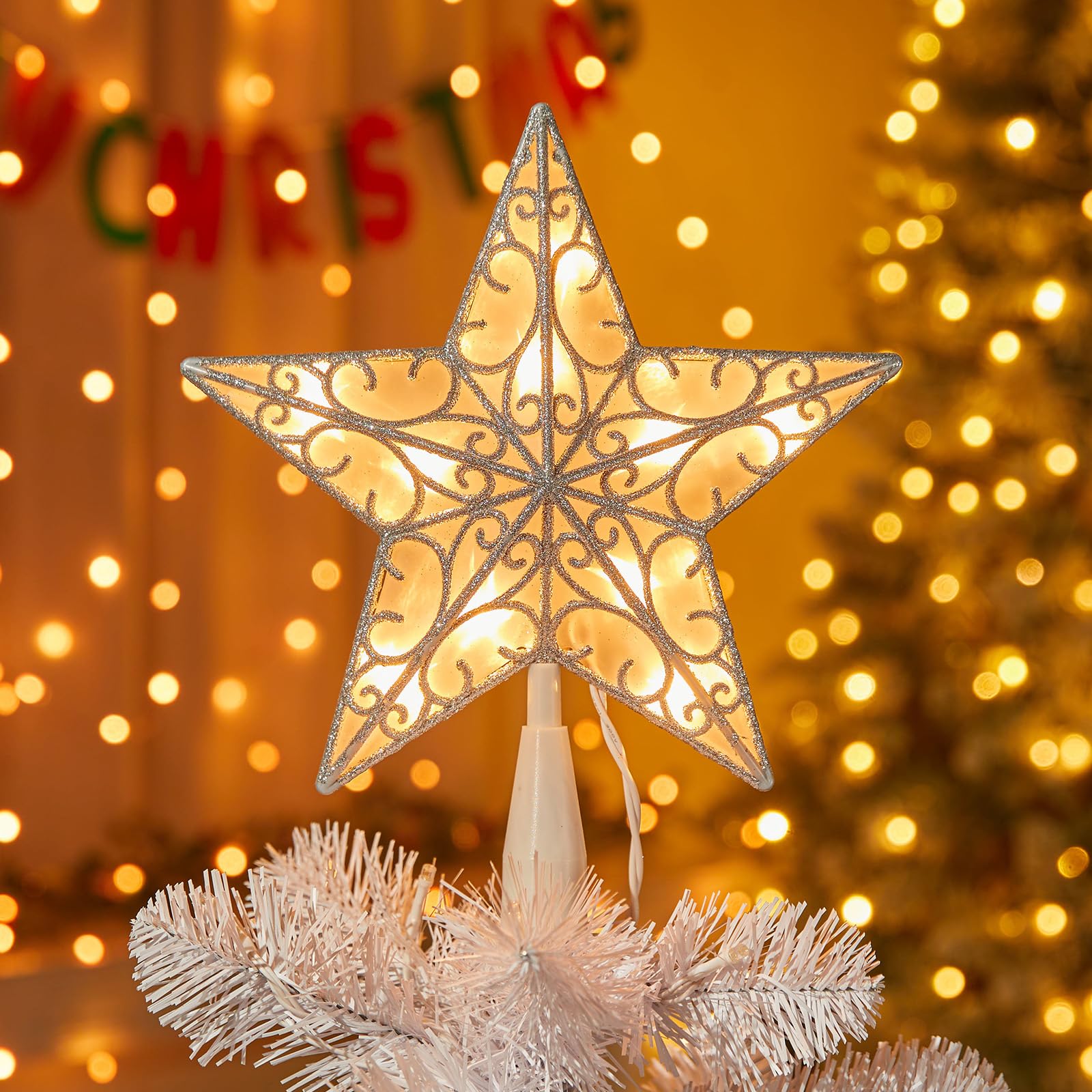 🎄Early Christmas Sale 49% OFF🎄Christmas Tree Topper Star Lights