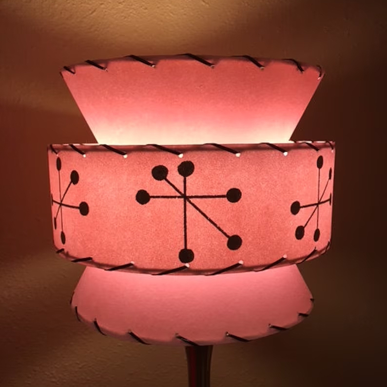 Mid Century Vintage Starburst Atomic Lamp Shade