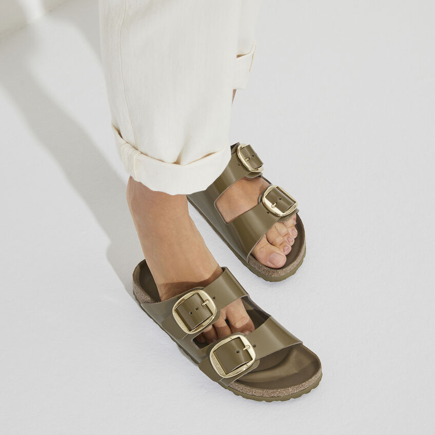 Arizona Big Buckle Natural Leather Patent B-83965