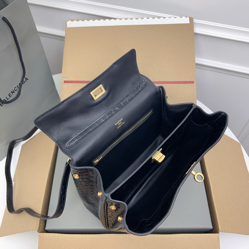 Balenciaga RODEO Crocodile Pattern Small Handbag