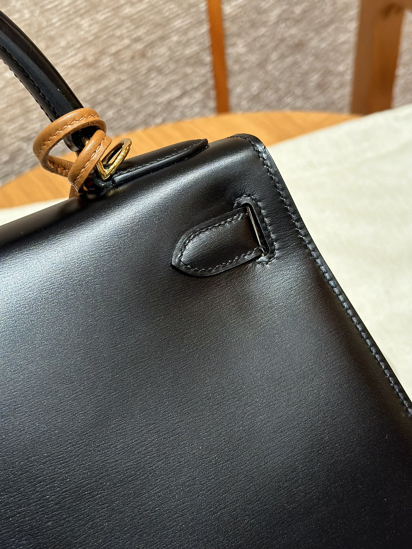 Hermes Kelly ck89noir handbag (handmade to order)
