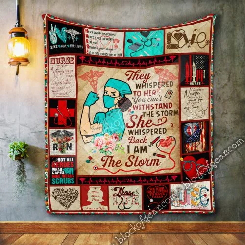 Nurse, I Am The Storm Quilt Blanket