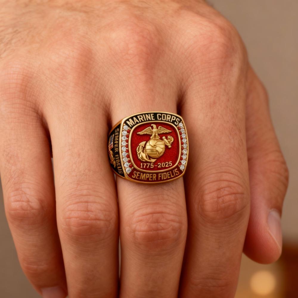 U.S. Marine Corps 250th Anniversary Commemorative Ring