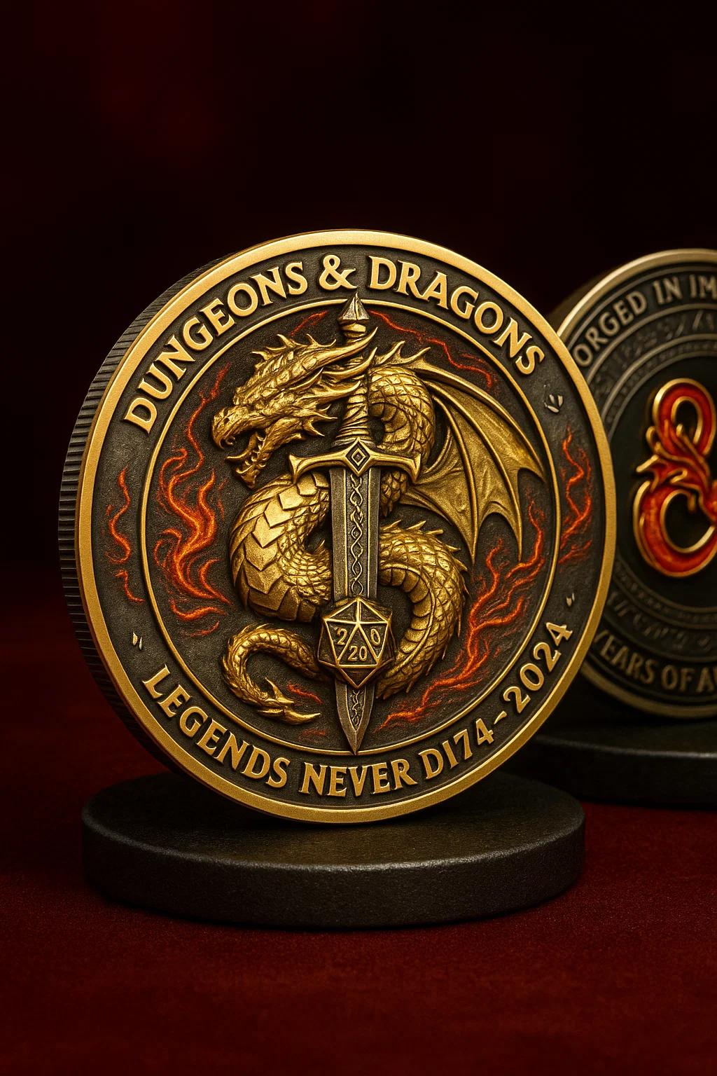 Dungeons & Dragons 50th Anniversary Commemorative Coins